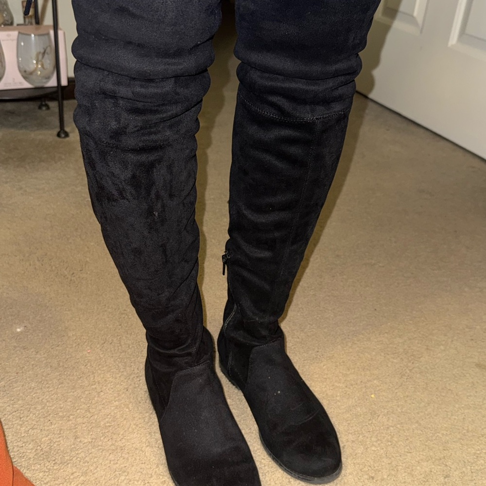 Black Over-the-Knee Boots